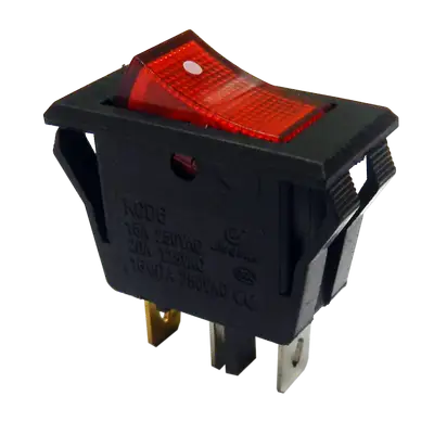 SWITCH CON NEON, 3 PINES, 2 POSICIONES, ON/OFF, 15A 125V, 10A-250V