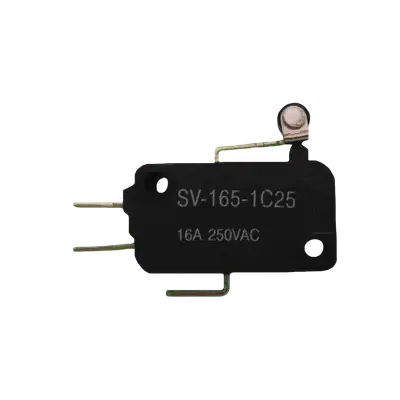 MICROSWITCH, CON PALANCA LARGA Y ROLLER, 16A, 250VAC
