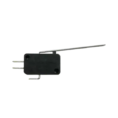 MICROSWITCH, CON PALANCA LARGA, 16A, 250VAC, NEGRO