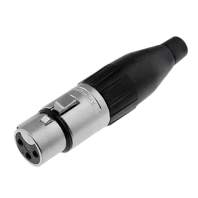JACK XLR, 3 PINES, METALICO