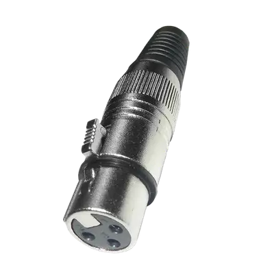 JACK XLR, 3 PINES, METALICO