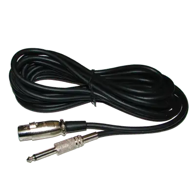CABLE PARA MICROFONO, PLUG 6.3MM MONO A JACK XLR, 5MTS