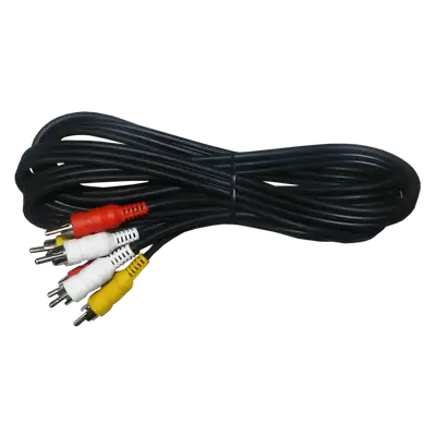 CABLE DE AUDIO, 3 PLUG RCA A 3 PLUG RCA, OFC, 7 MTS