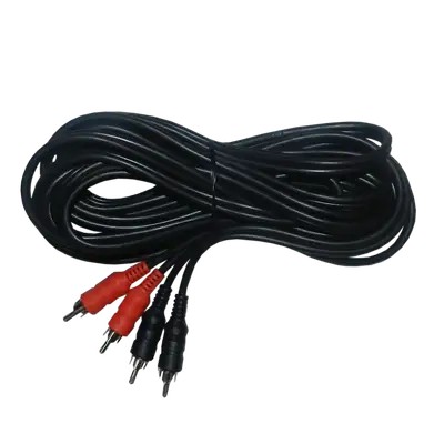 CABLE DE AUDIO, 2 PLUG RCA A 2 PLUG RCA, CCA, 7MTS