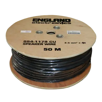 CABLE CONCENTRICO PARA PARLANTE, CALIBRE 14, 100% COBRE, 4 VIAS