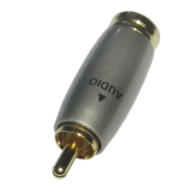 PLUG RCA, SIN RESORTE, METALICO