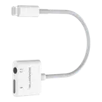 ADAPTADOR OTG DE AUDIO Y CARGA, TIPO IPHONE A PUERTO LIGHTNING Y JACK 3.5MM - Miniatura 1