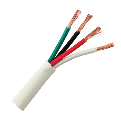 CABLE CONCENTRICO PARA PARLANTE, BLANCO, CALIBRE 16, 152.5 MTS, 100% COBRE, 4 CONDUCTORES, OFC