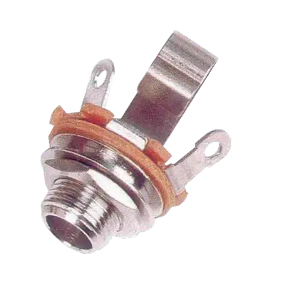 JACK DE CHASIS, 6.3MM, MONO, BAQUELITA, METALICO