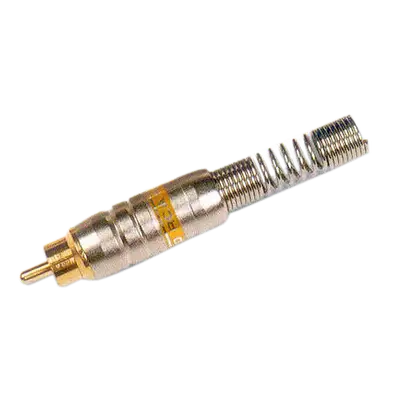 PLUG RCA, CON RESORTE, METALICO