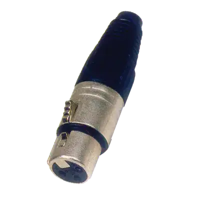 JACK XLR, 3 PINES, METALICO