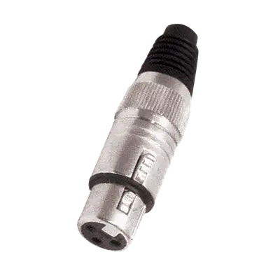 JACK XLR, 3 PINES, METALICO