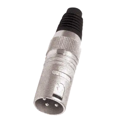 PLUG XLR, 3 PINES, METALICO