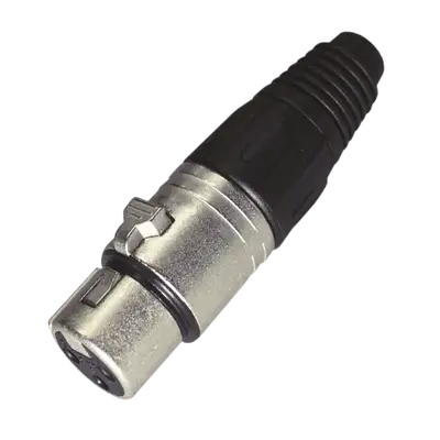 JACK XLR, 3 PINES, METALICO