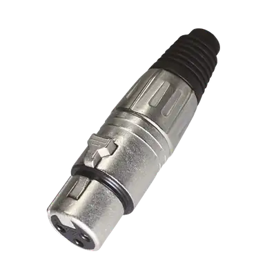 JACK XLR, 3 PINES, METALICO