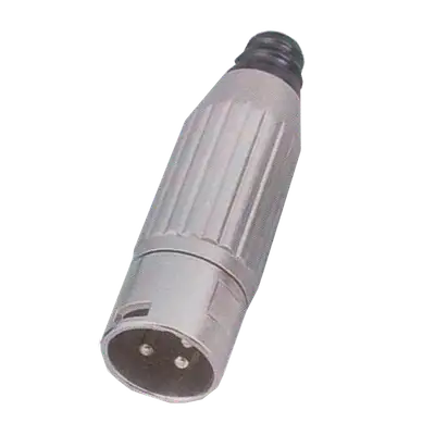 PLUG XLR, 3 PINES, METALICO