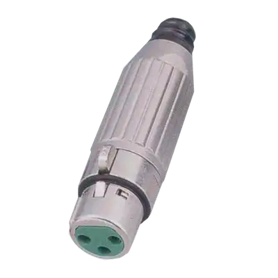 JACK XLR, 3 PINES, METALICO