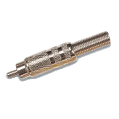 PLUG RCA, CON RESORTE, METALICO