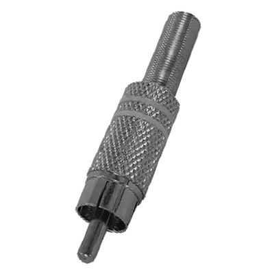 PLUG RCA, CON RESORTE, METALICO