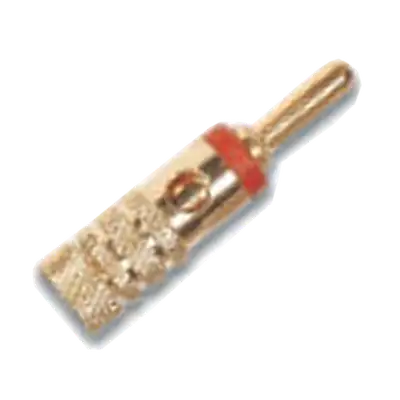 PLUG BANANA DORADO, ROJO, METALICO