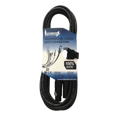 CABLE PARA MICROFONO, PLUG XLR A JACK XLR, OFC, 6MTS