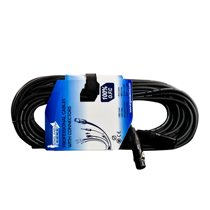CABLE PARA MICROFONO, PLUG XLR A JACK XLR, OFC, 3MTS - Imagen 1