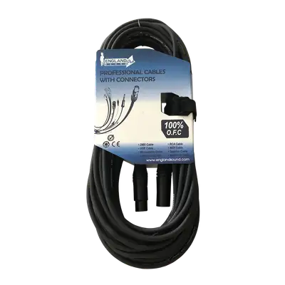 CABLE PARA MICROFONO, PLUG XLR A JACK XLR, OFC, 18MTS