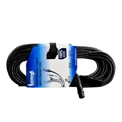 CABLE PARA MICROFONO, PLUG XLR A JACK XLR, OFC, 25MTS