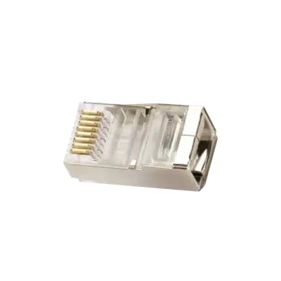 CONECTOR PLUG RJ-45,METALICO, 8P8C, 8 CONTACTOS