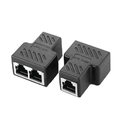 SPLITTER ADAPTADOR PARA CABLE ETHERNET RJ45, ALTA CALIDAD