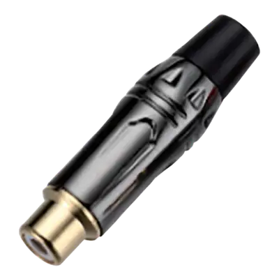JACK RCA, PLATEADO, NEGRO, METALICO