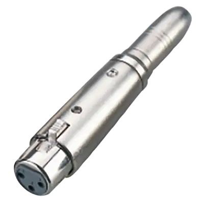 ADAPTADOR JACK XLR A JACK 6.3MM, METALICO