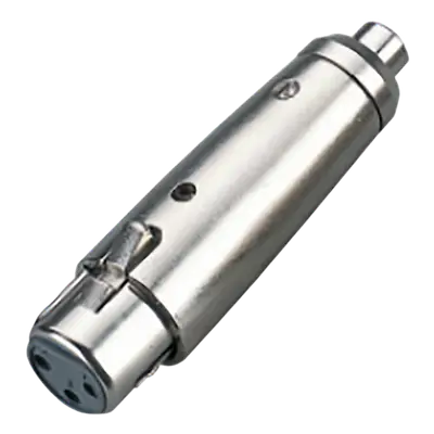 ADAPTADOR JACK XLR A JACK RCA, METALICO