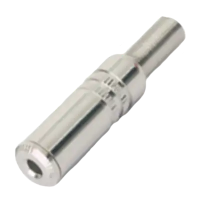 ADAPTADOR JACK 3.5 MM MONO, CON RESORTE, METALICO