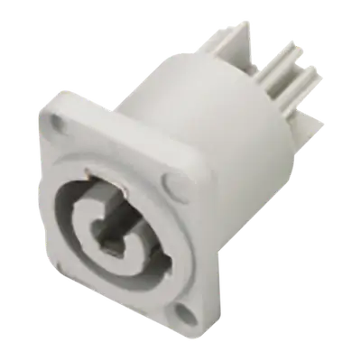 JACK CHASIS POWERCON, 4 PINES, 2 VIAS, 20A