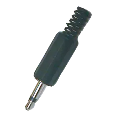 PLUG 3.5MM, SIN RESORTE, MONO, PLASTICO