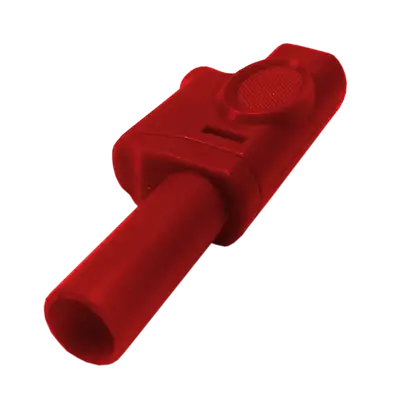 PLUG BANANA INDUSTRIAL, 32A, 1000V, ROJO, PLASTICO