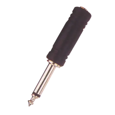 ADAPTADOR JACK 3.5MM A PLUG 6.3MM, MONO, PLASTICO