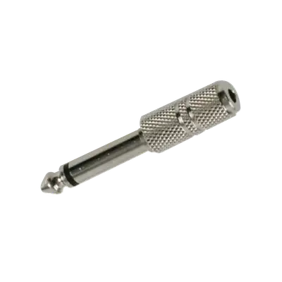 ADAPTADOR JACK 3.5MM A PLUG 6.3MM, MONO, METALICO