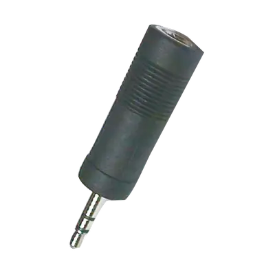 ADAPTADOR JACK 6.3MM ESTEREO A PLUG 3.5MM ESTEREO, PLASTICO