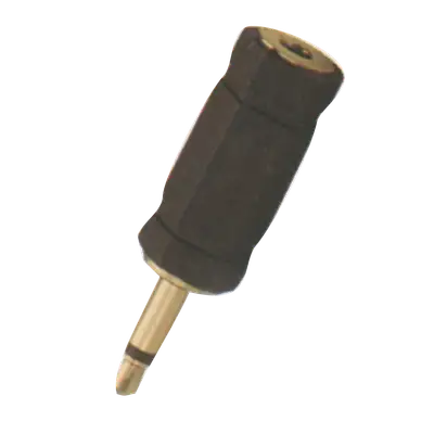 ADAPTADOR JACK 6.3MM MONO A PLUG 3.5MM MONO, PLASTICO