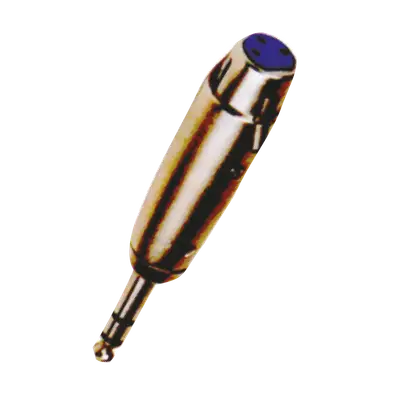 ADAPTADOR JACK XLR A PLUG 6.3MM ESTEREO, METALICO