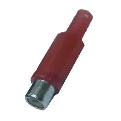 JACK RCA, ROJO, PLASTICO