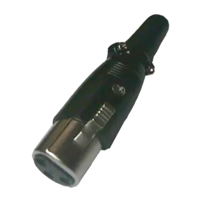 JACK XLR, 3 PINES, METALICO