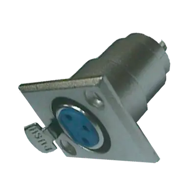 JACK XLR, 3 PINES METALICO, PARA CHASIS