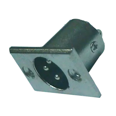 JACK XLR DE CHASIS, 3 PINES, METALICO