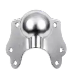 ESQUINERO METALICO, 6.4CM X 5CM X 3.9CM, CIRCULAR, MANGO NEGRO - Miniatura 2
