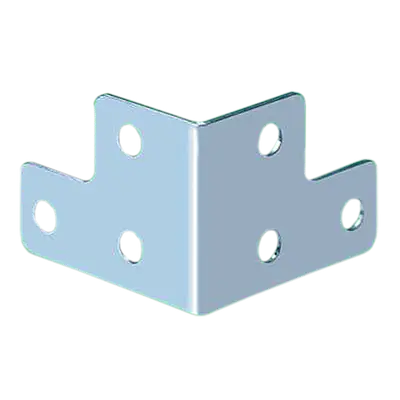 ESQUINERO METALICO, 1.6CM X 2.4CM X 3.2CM, 6 HUECOS