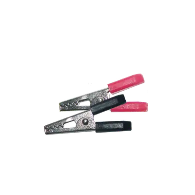 PAR DE LAGARTOS PEQUEÑO CON AGARRADERAS PLASTICAS, ROJO-NEGRO, 3.5CM