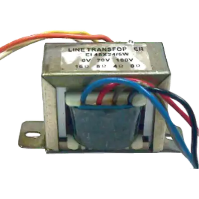 TRANSFORMADOR DE LINEA, 6W, 70V-100V, 8-16 OHM
